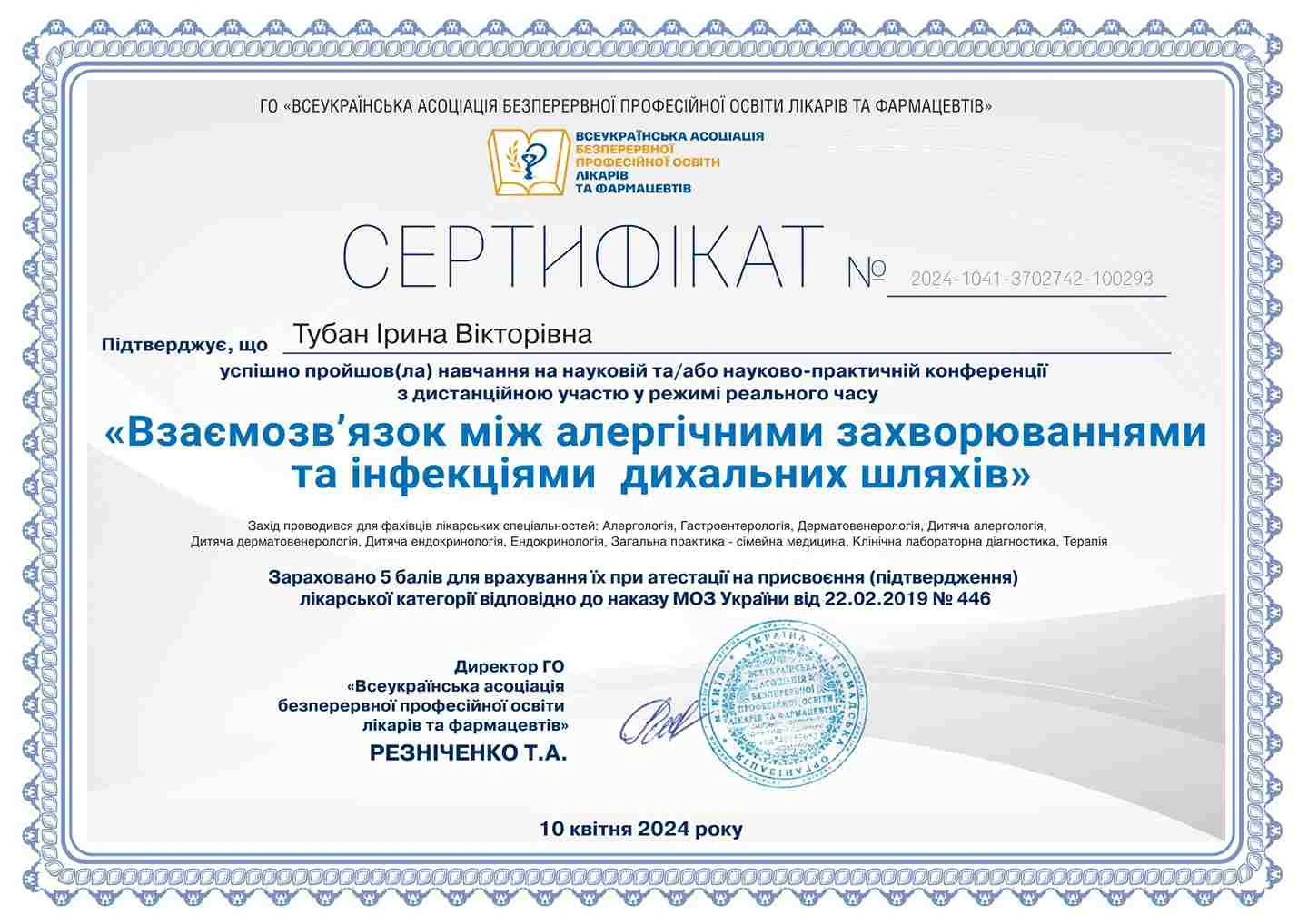 Тубан Ирина Викторовна