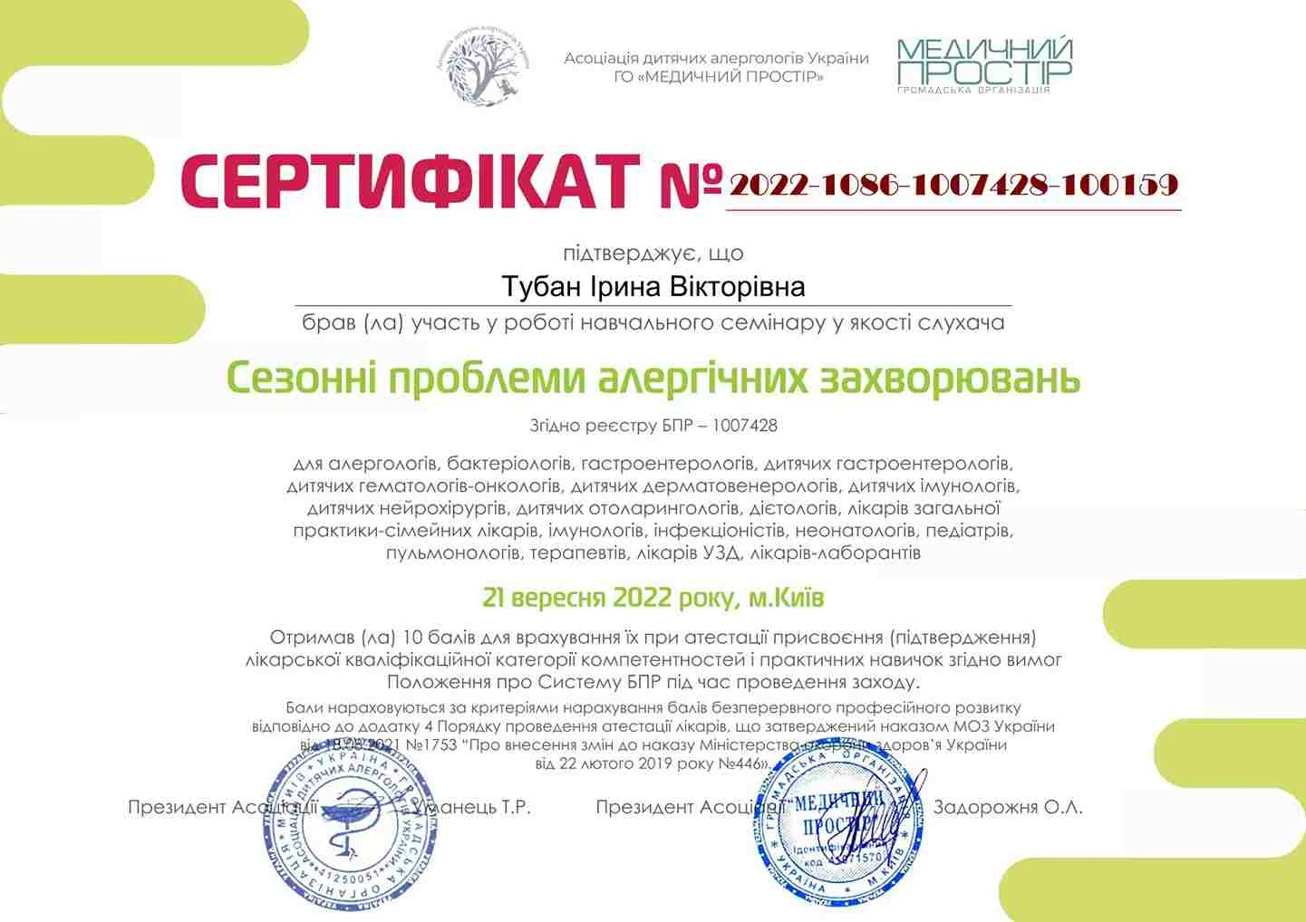 Тубан Ирина Викторовна