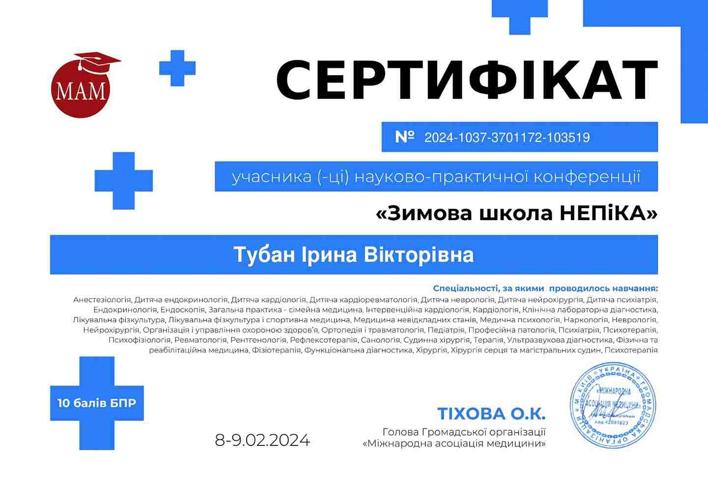 Тубан Ирина Викторовна