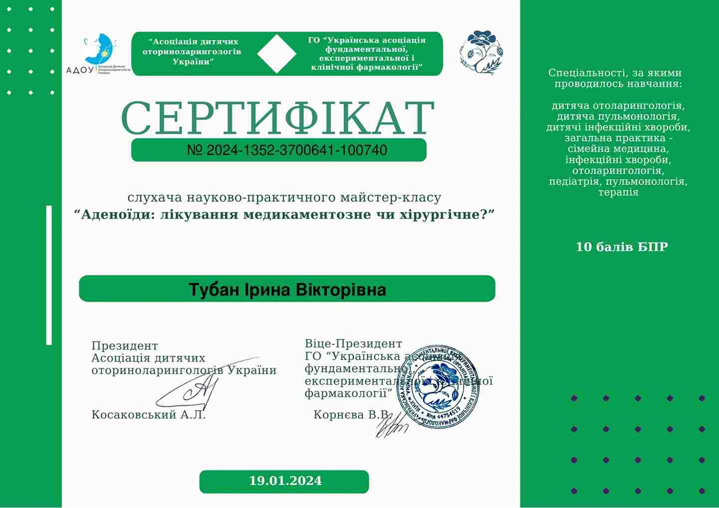 Тубан Ирина Викторовна