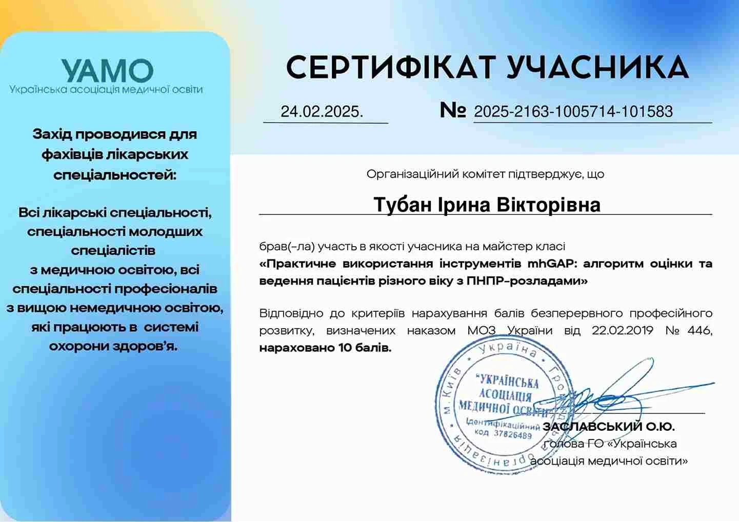 Тубан Ирина Викторовна
