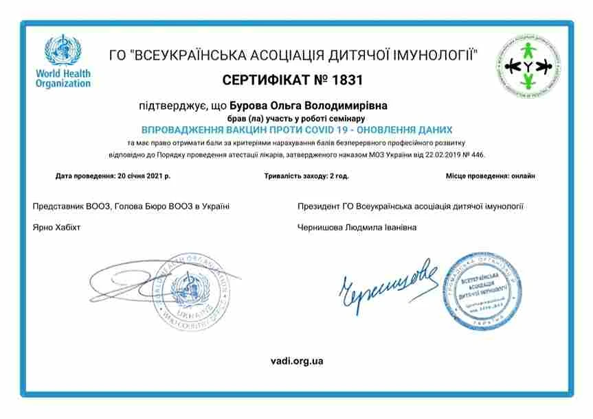 Бурова Ольга Володимирівна