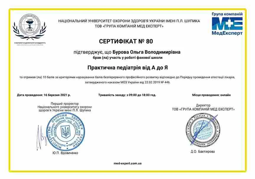 Бурова Ольга Володимирівна