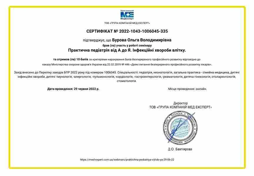 Бурова Ольга Володимирівна