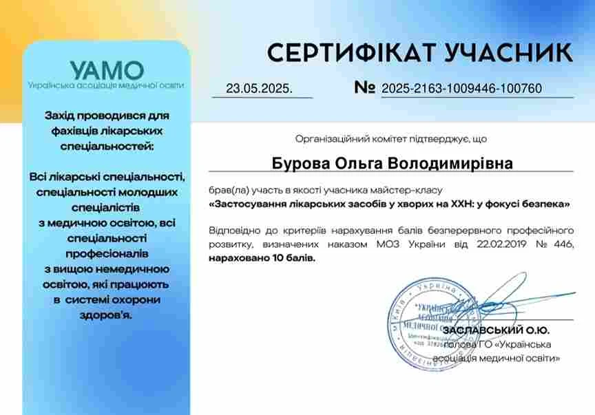 Бурова Ольга Володимирівна